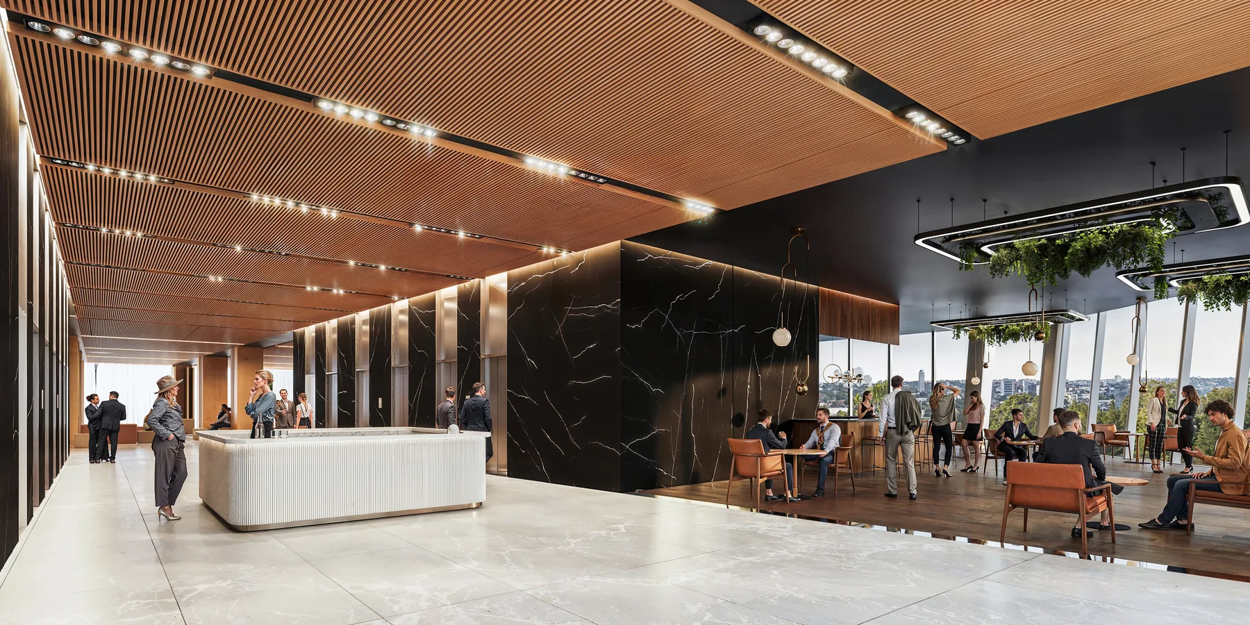 Conference Center level 07 Tower 1 interior render by Imabox